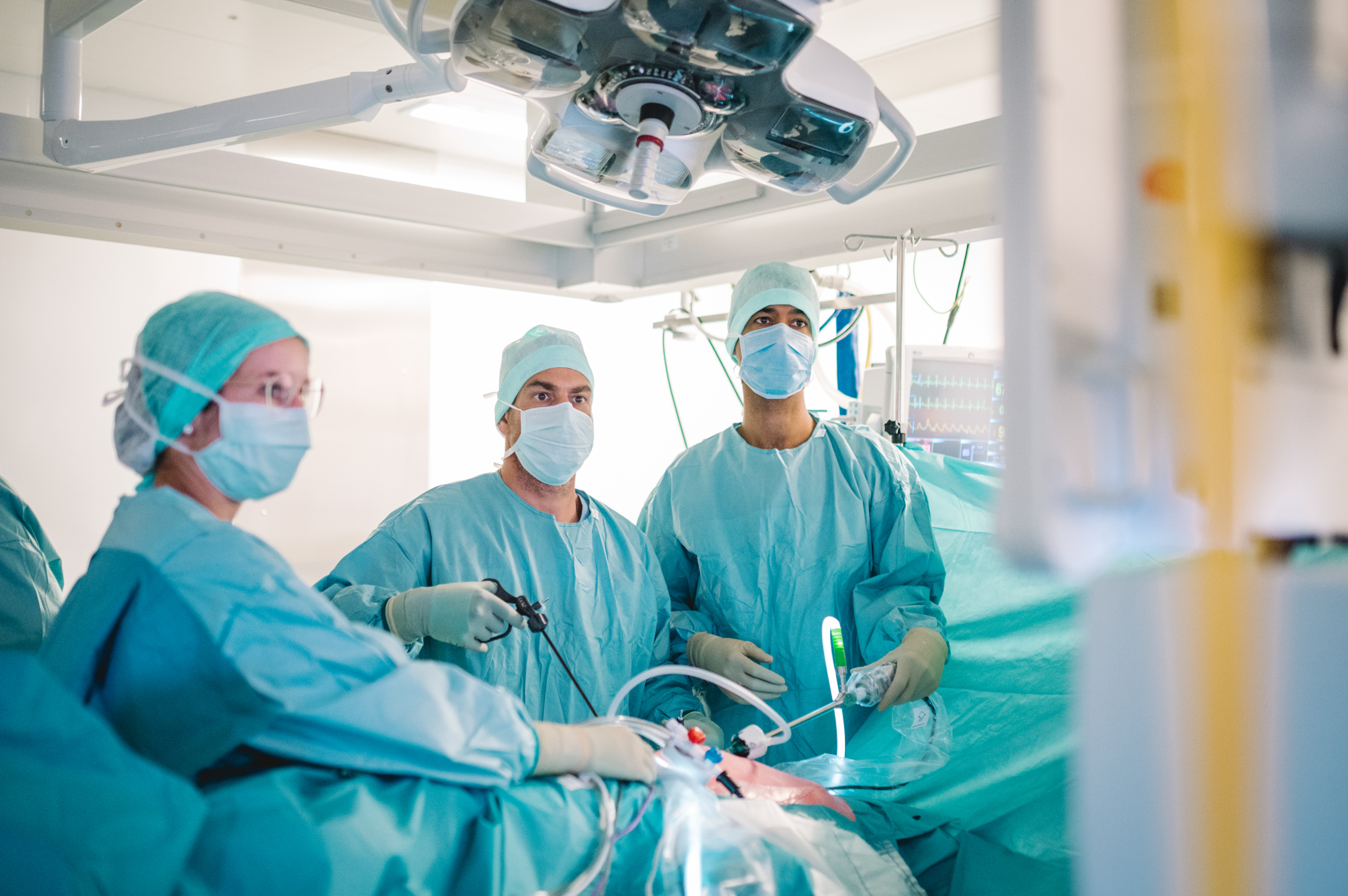 Intervention chirurgicale de chirurgie viscérale et digestive à l'EHC