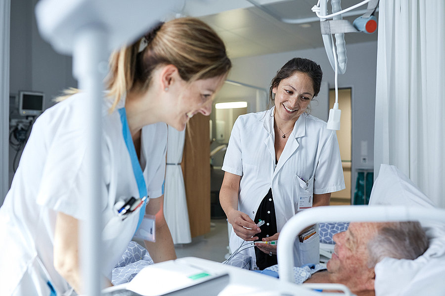 Consultation médicale de cardiologie durant un séjour à l'EHC