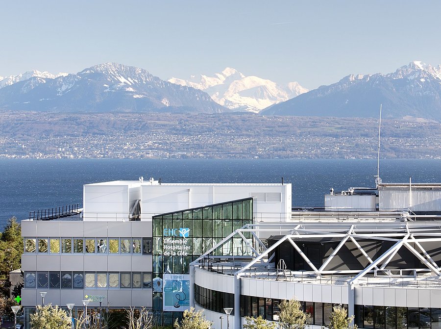 Vue de l'Hôpital de Morges de soins aigus