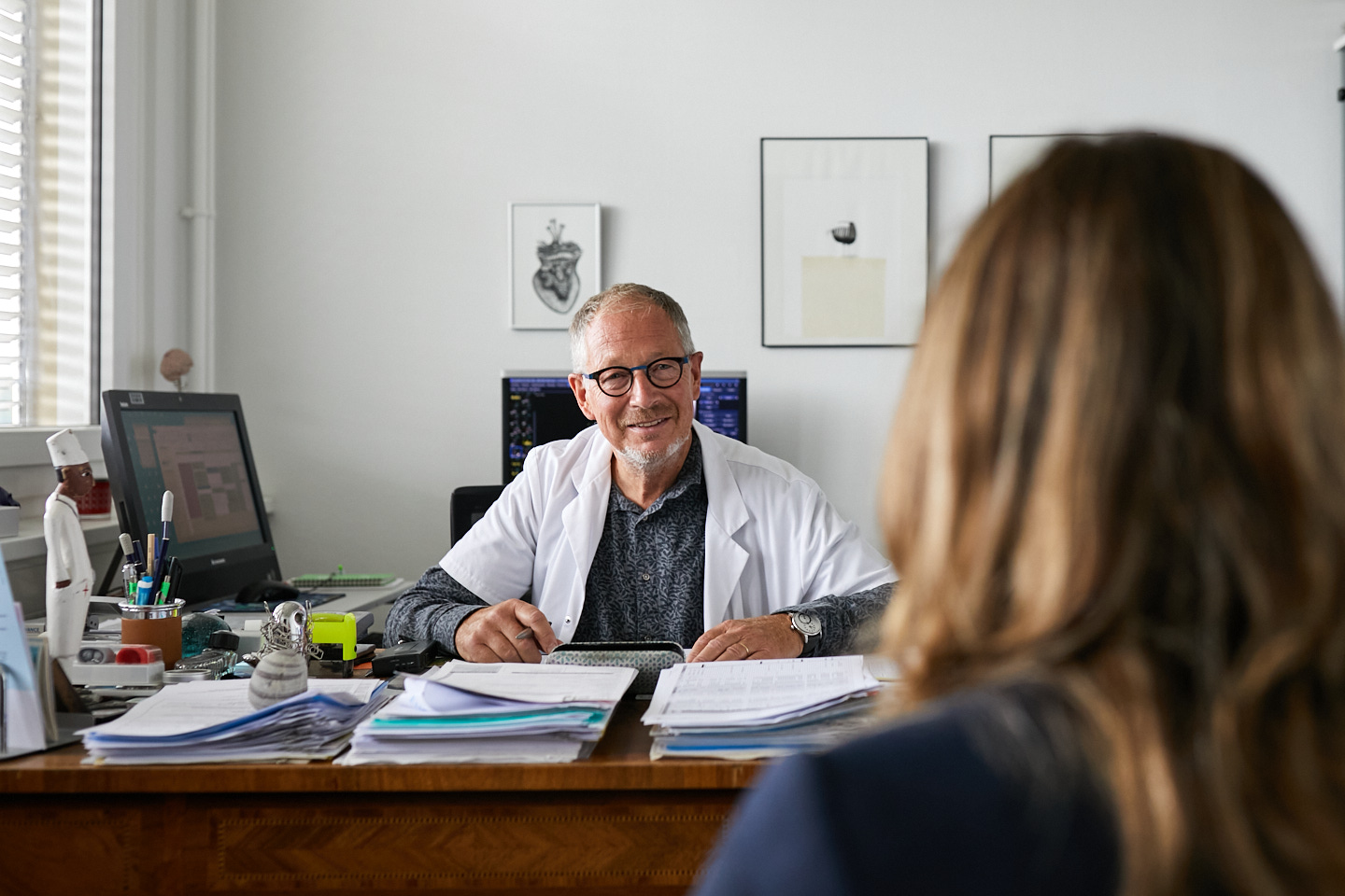 Consultation avec un cardiologue à l'EHC